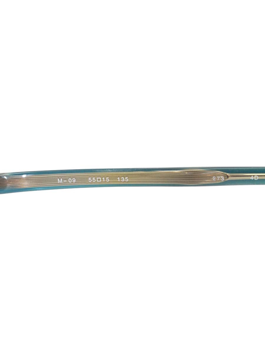 フォーナインズ M-09 メガネ ブルーグリーン ハーフリム スクエア IT0TKBH4LRMO