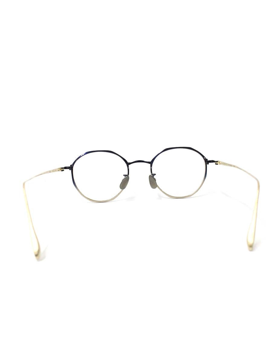 テイラーウィズリスペクト bagua メガネ ネイビー/ゴールド バグア チタニウムフレーム フルリム ボストン ITTKOYQSASOA