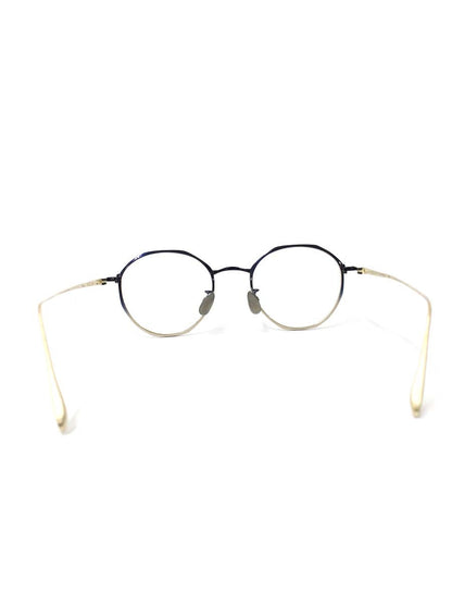 テイラーウィズリスペクト bagua メガネ ネイビー/ゴールド バグア チタニウムフレーム フルリム ボストン ITTKOYQSASOA