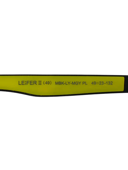 アイヴォル LEIFER3 サングラス フルリム ボストン マットブラック セルフレーム ITBAILRYD19W