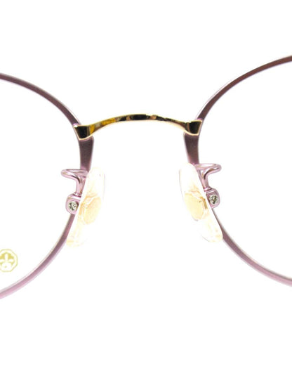 中村勘三郎 KN-2651 メガネ ピンク/パープル メタルフレーム フルリム オーバルシェイプ ITIWNVMN2WPC