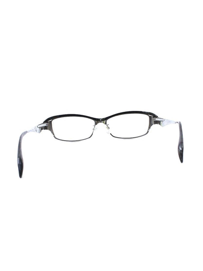 サムライ翔 メガネ シルバー/ブラック チタニウム スクエア ITNUHVYK88M6