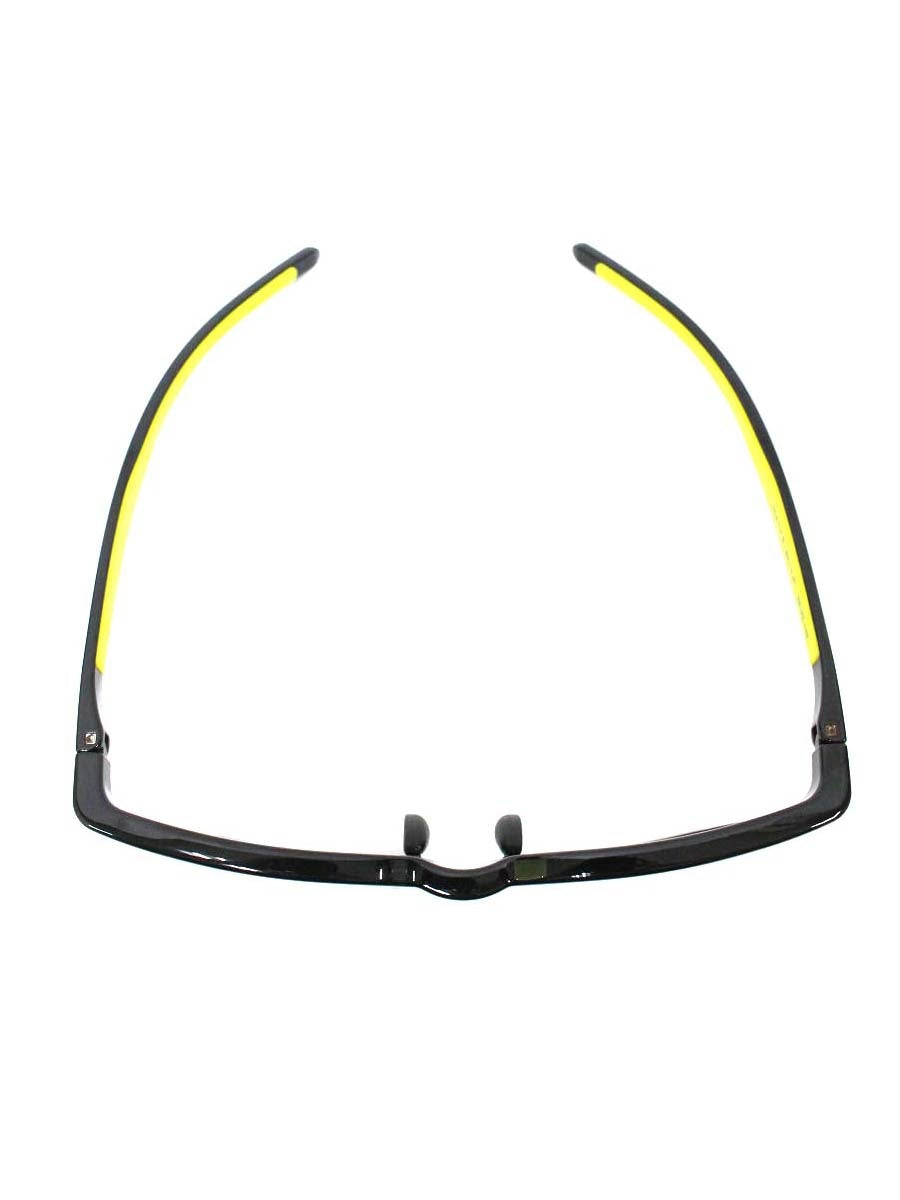 アイヴォル HEATH ヒース3 BK-LY-PL メガネ ブラック/レモンイエロー セルフレーム ウェリントン ITZYO4EO1FNU