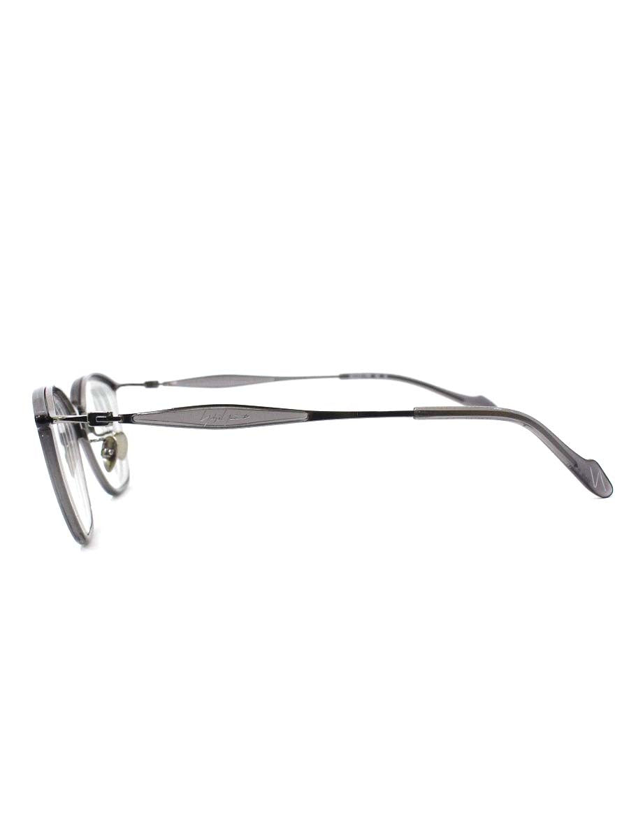 ヨウジヤマモト 19ｰ0074-1 メガネ クリアグレー/ガンメタル ウェリントン ITWX6CF1MUP6