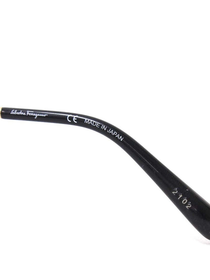 フェラガモ ガンチーニ SF2900A メガネ ブラック/ゴールド コンビフレーム フルリム スクエア IT8VPE6FZHDI