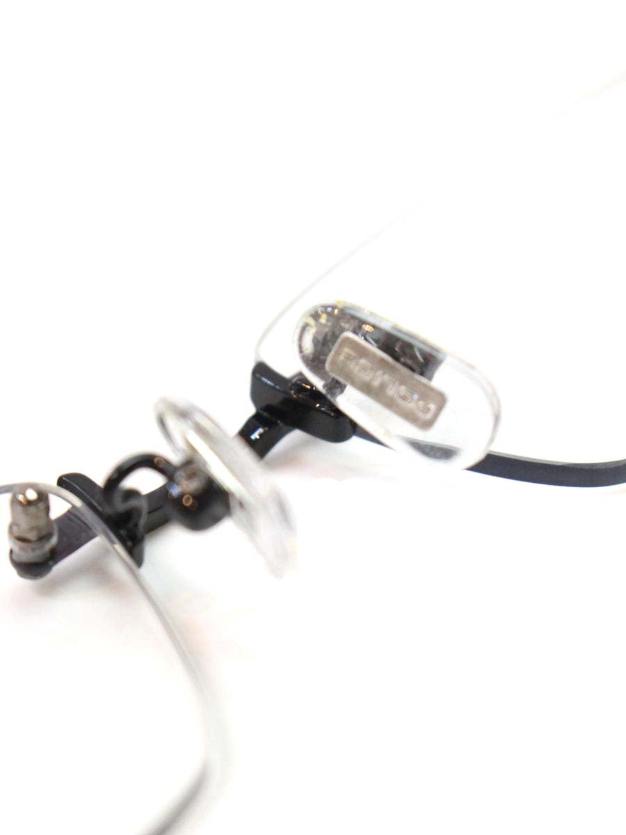 ポリス VPLL39J メガネ ブラック スクエア リムレス ITY1PO5N105Y
