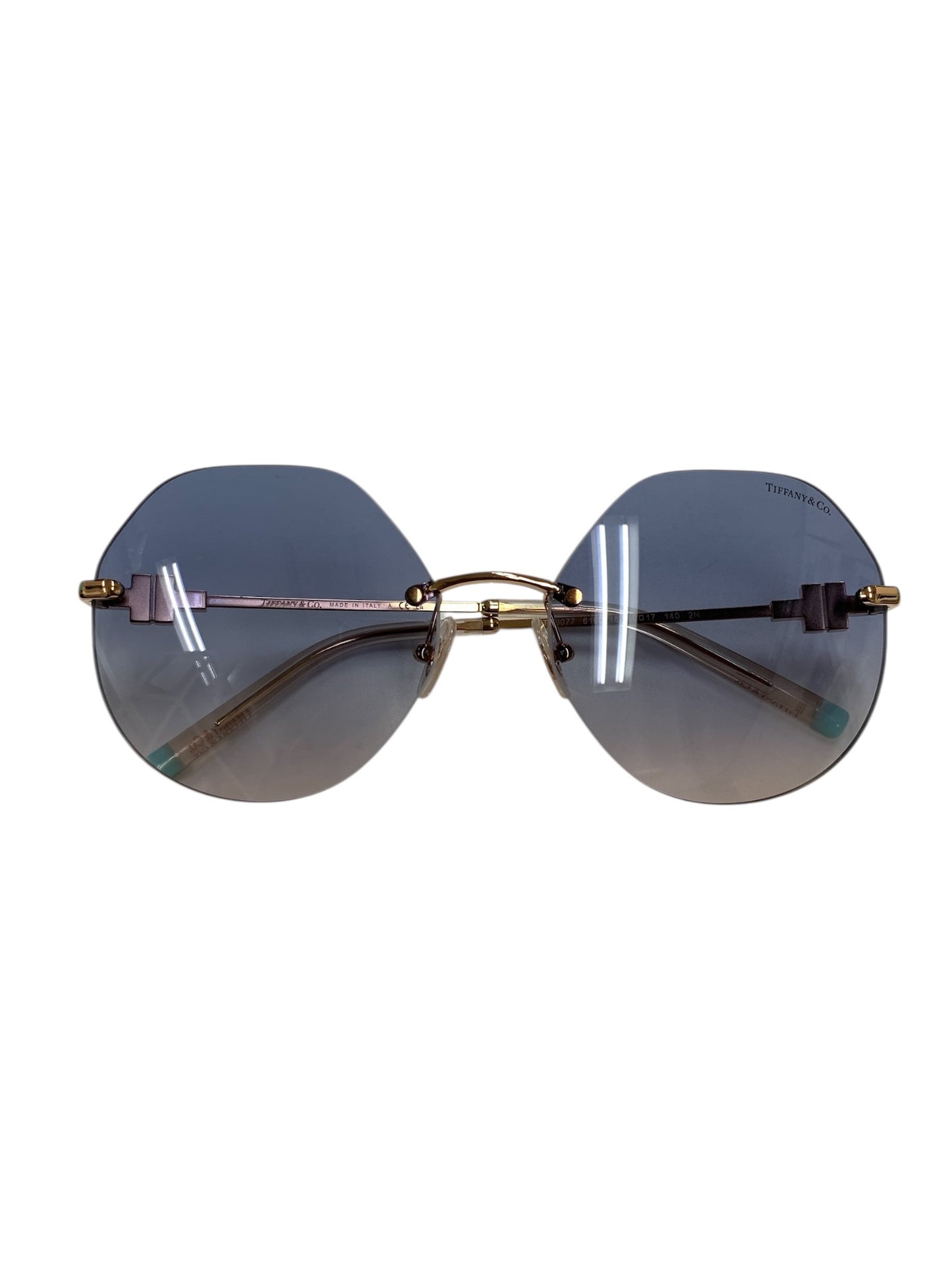 ティファニー New Women Sunglasses TF3077 6160/16 サングラス ゴールド リムレス ティアドロップ 2021 ITYJQK0489OW