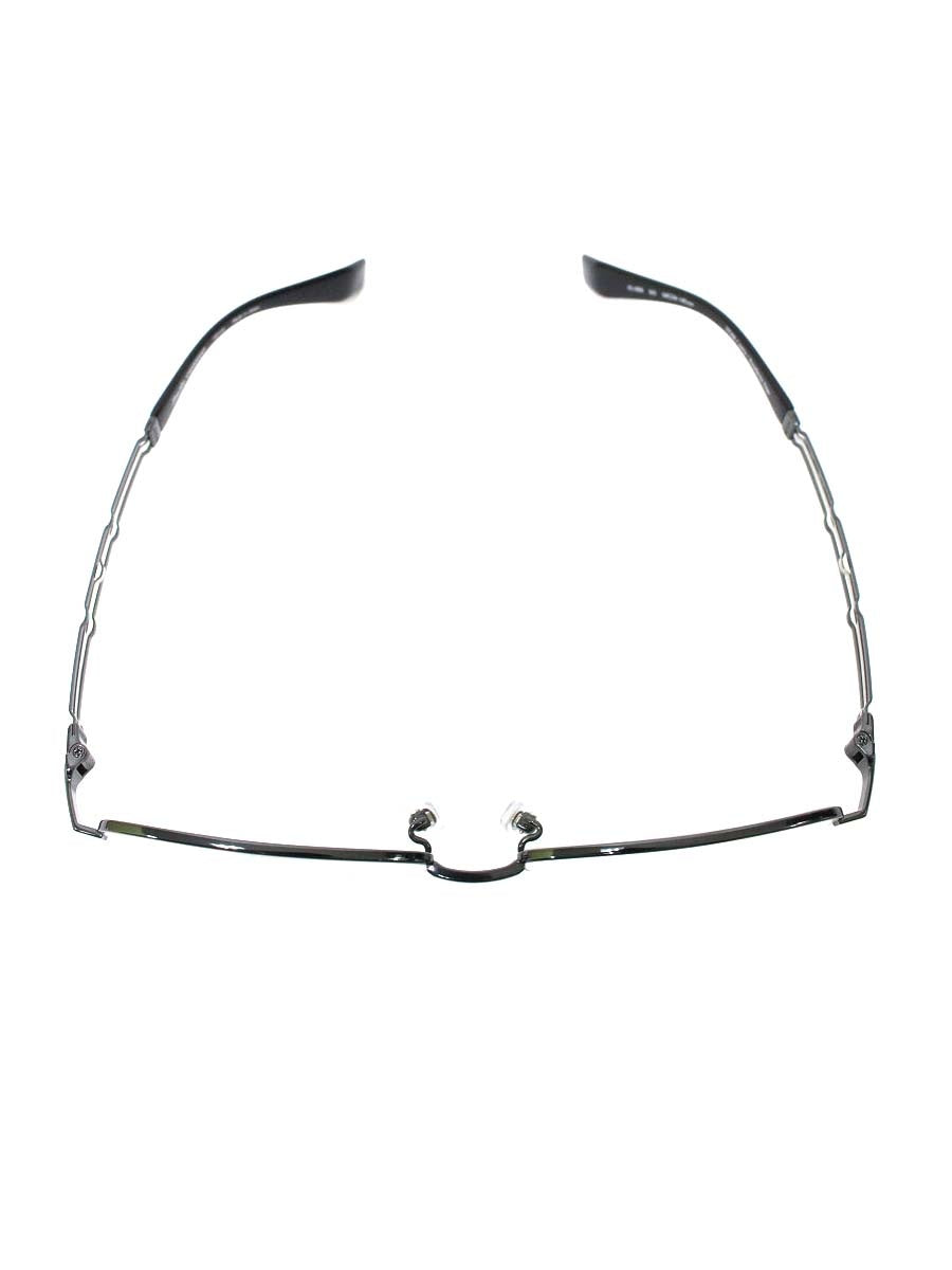 ラインアートシャルマン XL1859 メガネ ブラック/シルバー メタルフレーム ハーフリム スクエア ITWCEOIGKJS8