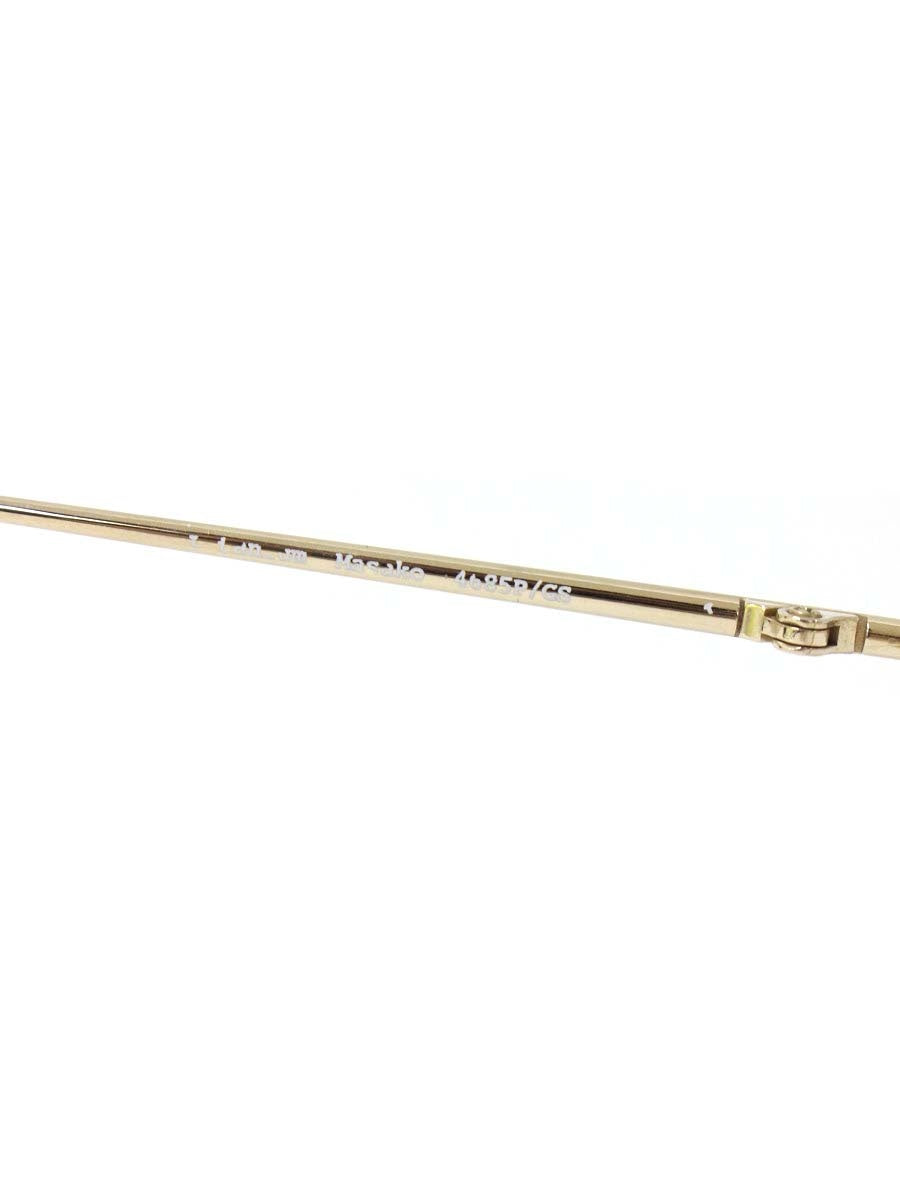 ヴィオルー “B”asic Masako メガネ ベージュ/ゴールド/ブラウン メタルフレーム フルリム IT6CCKK3V8PW