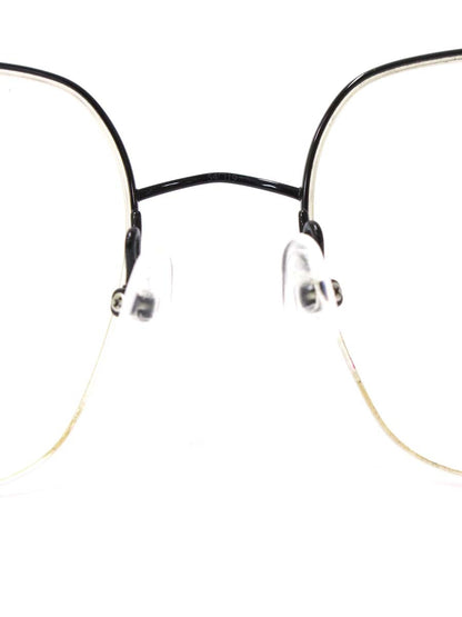 イッセイミヤケ SQUARE-V メガネ ブラック 金子眼鏡×ISSEY MIYAKE メタルフレーム ハーフリム ウェリントン IT8Q7SXHGJ42