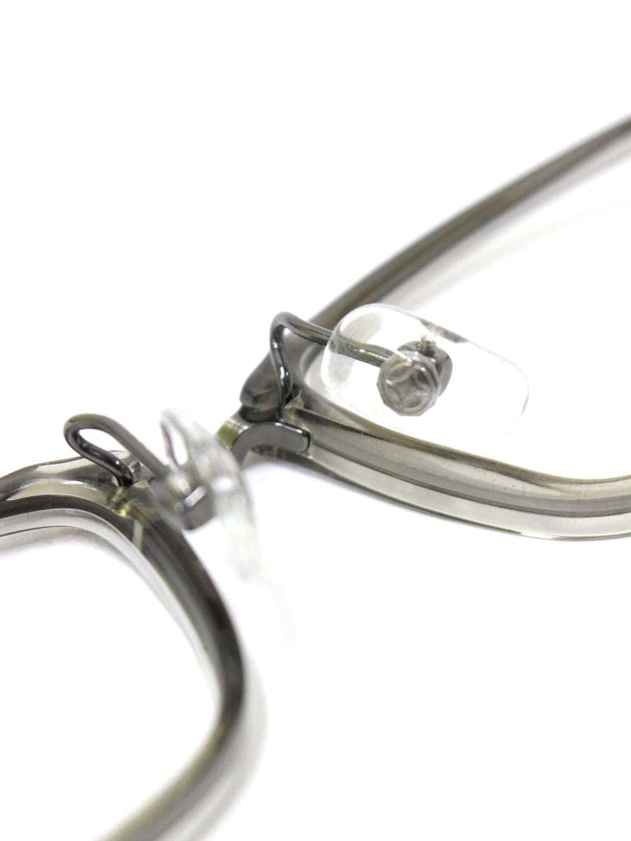 フォーナインズ M-106 メガネ 眼鏡 グレー セルフレーム フルリム スクエア クリア ITGP76XYPM2C