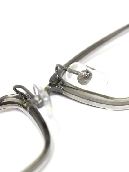 フォーナインズ M-106 メガネ 眼鏡 グレー セルフレーム フルリム スクエア クリア ITGP76XYPM2C