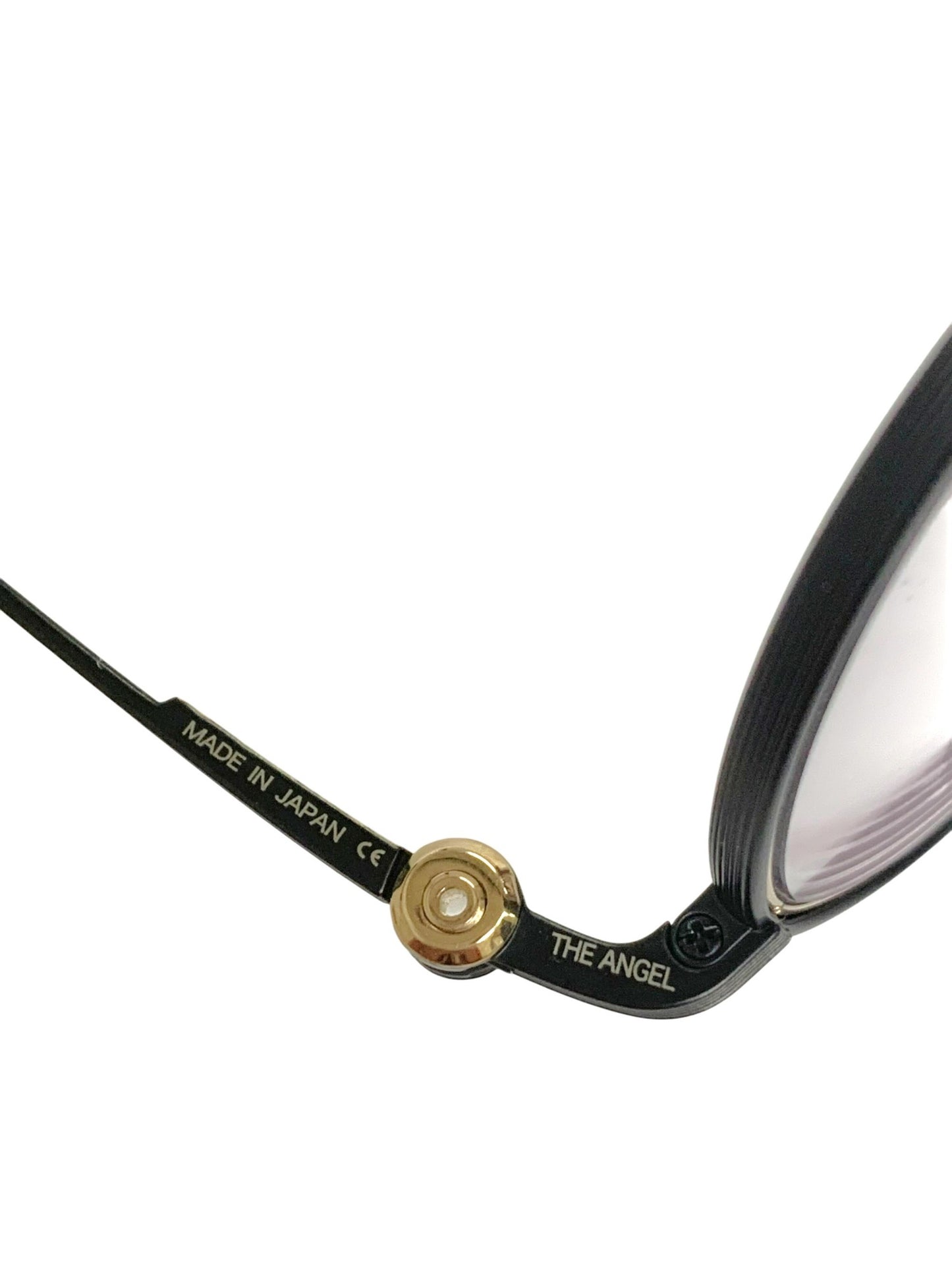 ユウイチトヤマ YUICHI TOYAMA:5 メガネ THE ANGEL ブラック メタルフレーム ウェリントン IT0S9OENAI74