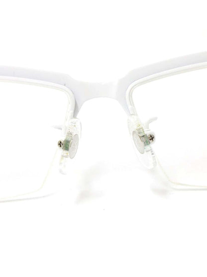 サムライ翔 ビジネスライン 智 SS-T112 LTD メガネ ホワイト 限定カラー メタルフレーム フルリム スクエア ITJO6XUW0G8E