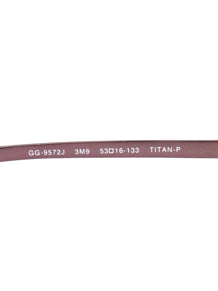 グッチ GG9572 メガネ ブラウン メタルフレーム オーバル ITOB0Q5K93ME