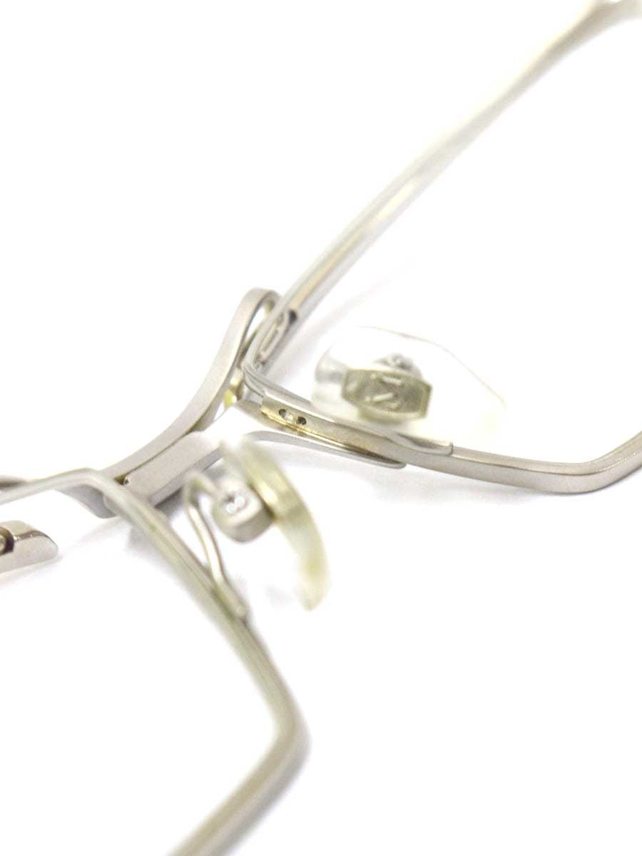 マサキマツシマ MF-1159 メガネ シルバー メタルフレーム ハーフリム スクエア IT7AF57ECHIQ