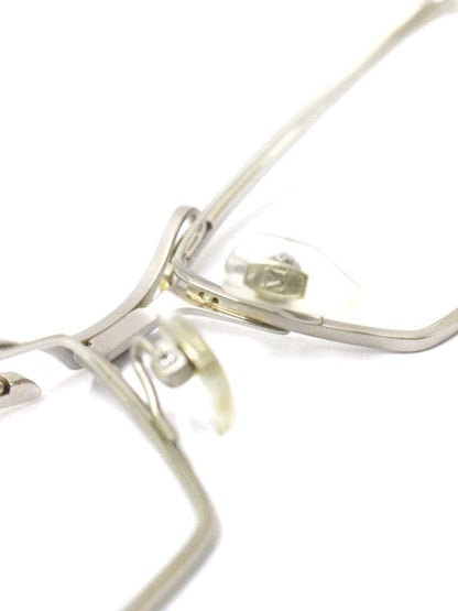 マサキマツシマ MF-1159 メガネ シルバー メタルフレーム ハーフリム スクエア IT7AF57ECHIQ