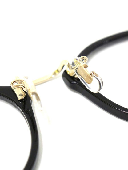 アイヴァン E-0505 メガネ ブラック/ゴールド コンビフレーム フルリム ボストン ITUQRGTLJBE8