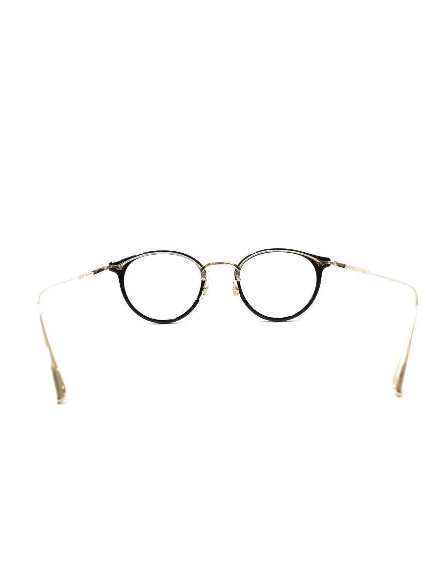 アイヴァン Acosta メガネ ブラック/ゴールド コンビフレーム フルリム ボストン ITUEDEIQDR5W