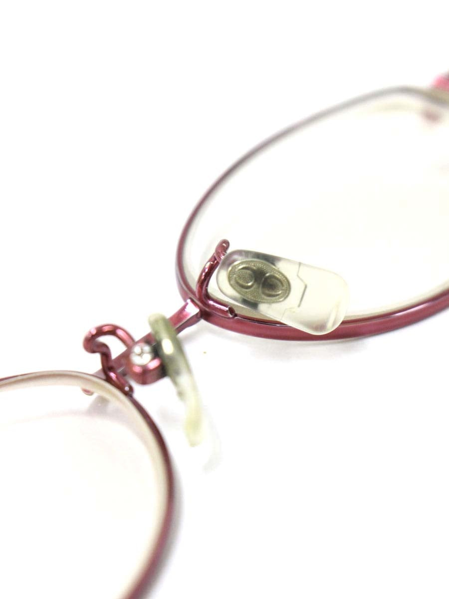 ラインアートシャルマン XL-1048-RO メガネ レッド チタンフレーム フルリム オーバル IT5B3QI7QZES