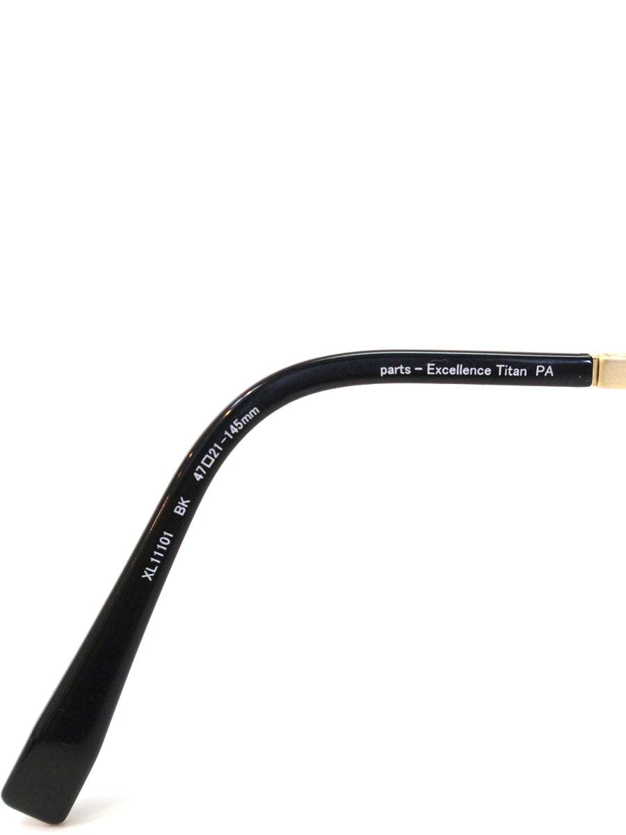 ラインアートシャルマン XL11101 メガネ ブラック チタン ウェリントン ITBO89863FNO
