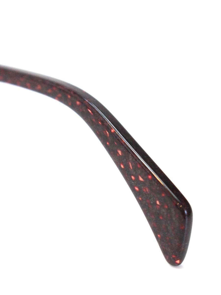 キャサリンハムネット 9072 メガネ ワインレッド コンビフレーム スクエア ITCDL6BWLP34