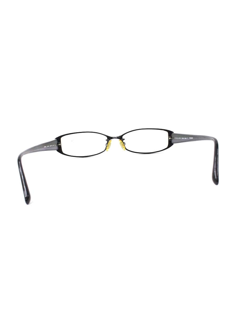 プラダ VPR651 メガネ ブラック/パープル セルフレーム フルリム オーバル（楕円） ITAXD5XAGKYT