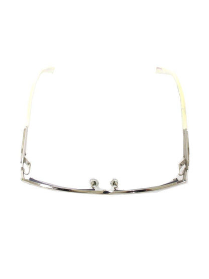 サムライ翔 SS-T29 メガネ シルバー/ホワイト メタルフレーム スクエア ♯1 ITVT05DP0ETY