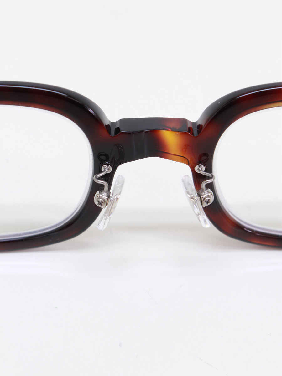 人気沸騰】 白山眼鏡店 茶色フレーム 度付き セルフレーム メガネ 眼鏡 