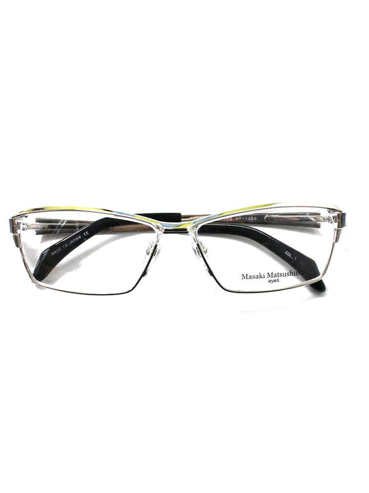 マサキマツシマ MF-1250 シルバー メタルフレーム フルリム スクエア ITGVAKI98QH4