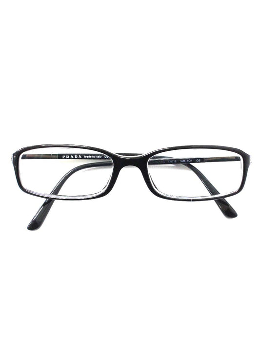 プラダ VPR17G メガネ ブラック スクエア IT3AF83Q6WUO