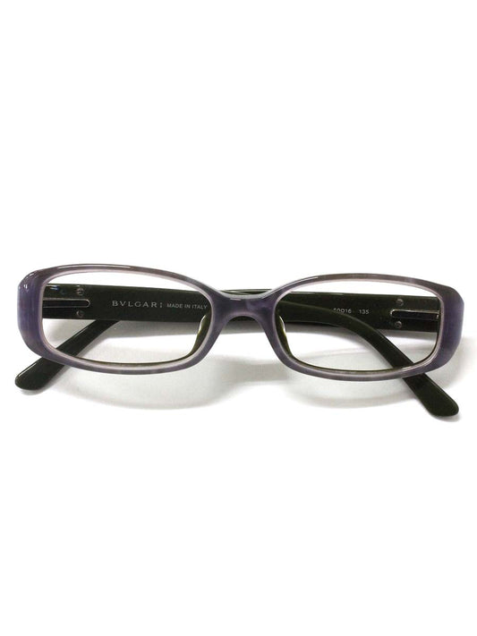 ブルガリ 4004-B メガネ パープル 眼鏡 スクエアフレーム ラインストーン ITLWAUABO4E4