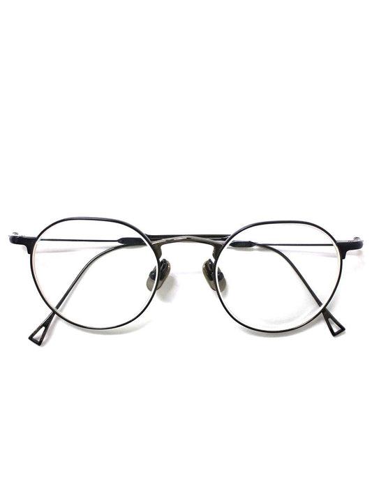 金子眼鏡 イッセイミヤケ PANT-3 メガネ ブラック メタルフレーム フルリム ラウンド ITF0RYTPRQLC
